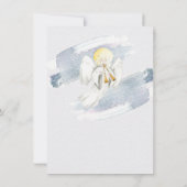 Invitation Noël religieux avec bébé Jésus, Marie & Joseph (Dos)