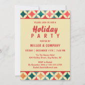 Invitation Noël Retro Chic Entreprise Fête de Noël (Devant)