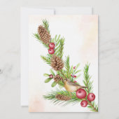 Invitation Noël Rien de fantaisie juste Amour Elopement (Dos)