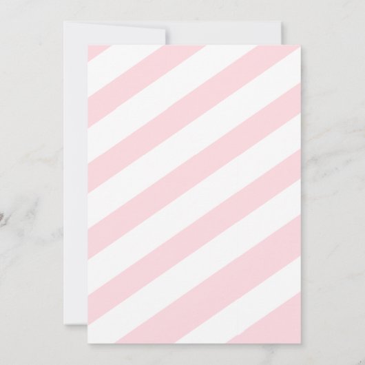 Invitation Noël rose hiver Arbres de Noël Fête (Dos)