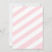 Invitation Noël rose hiver Arbres fête d'anniversaire (Dos)