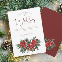 Noël Rouge et vert Mariage de fête d'hiver