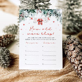 Invitation Noël Rouge Père Noël Baby shower Quel Âge Avaient-