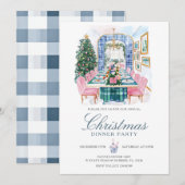 Invitation Noël Russe Accueil Famille Dîner férié (Devant / Derrière)