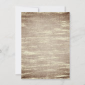 Invitation Noël Russe Boho Floral Bourgogne or Burlap (Dos)