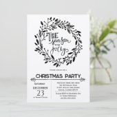 Invitation Noël rustique (Debout devant)