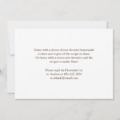 Invitation Noël rustique Cookie Swap Fête de vacances (Dos)