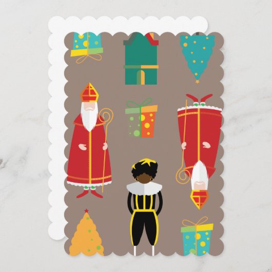 Invitation noël saint nicholas (Devant / Derrière)