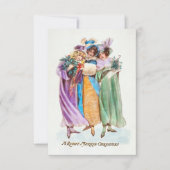 Invitation Noël Salutation A Right Merrie Noël (Devant)