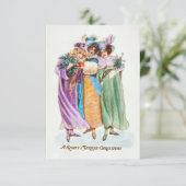 Invitation Noël Salutation A Right Merrie Noël (Debout devant)