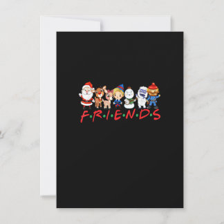 Invitation Noël Santa Rudolph Snowman Family Xma