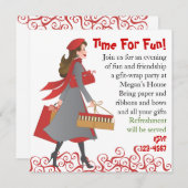 Invitation Noël Shopping (Devant / Derrière)