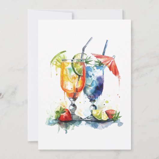 Invitation Noël simple et élégant En juillet (Dos)