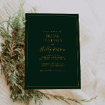 Invitation Noël simple et élégant | Soirée de thé pour les fe<br><div class="desc">Ce Noël simple et élégant | green bridal tea party l'invitation est parfaite pour votre minimaliste mariage d'hiver moderne. La calligraphie classique de luxe doré, ainsi que l'arrière - plan vert traditionnel, tous bordés d'un cadre minimal, complètent l'ambiance colorée de vacances que vous recherchez. Vous pouvez personnaliser avec vos propres...</div>