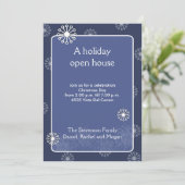 Invitation NOËL Snowflake Holiday Open House Party (Debout devant)