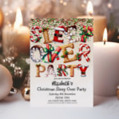 Invitation Noël Sommeil à la fête d'anniversaire