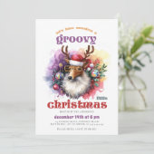 Invitation Noël super Reindeer Fête de Noël amusante (Debout devant)