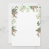 Invitation Noël Tea Party Fête des mariées de cookies (Dos)