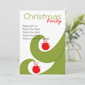 Invitation Noël tourbillonnant (Debout devant)