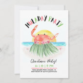 Invitation Noël tropical hawaïen de Huladay Party (Devant)