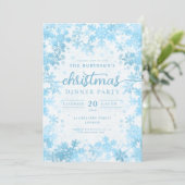 Invitation Noël Turquoise d'hiver moderne (Debout devant)