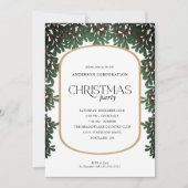 Invitation Noël Végétation d'hiver Affaires Noël Fête (Devant)