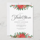 Invitation Noël Verdure Élégante Fête des mariées de vacances (Devant)