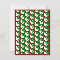 Noël Vert Yin & Yang Motif