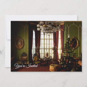 Invitation Noël victorien - "Vous êtes invité"