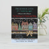 Invitation Noël Village Fête Noël (Debout devant)