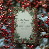 Invitation Noël vintage