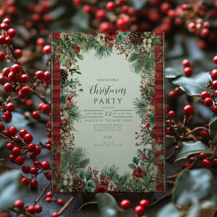 Invitation Noël vintage