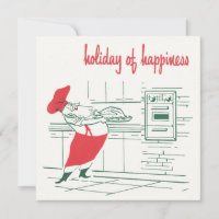 Noël vintage, Chef du Père Noël et Turquie