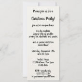 Invitation Noël vintage, Image découpée de Père Noël (Dos)