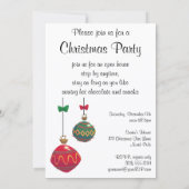 Invitation Noël Vintage, La Nuit Avant Noël (Dos)