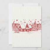 Invitation Noël vintage Snowglobe (Dos)