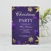 Invitation Noël Violet Vintage (Debout devant)