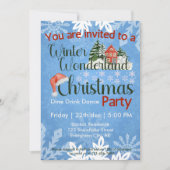 Invitation Noël Winter Wonderland Corporate Party (Devant)