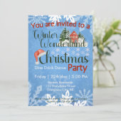 Invitation Noël Winter Wonderland Corporate Party (Debout devant)