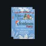 Invitation Noël Winter Wonderland Corporate Party<br><div class="desc">"Entrez dans un merveilleux pays d'hiver magique avec nous! Rejoignez notre fête de Noël d'entreprise dans un paysage enneigé à couper le souffle, où l'esprit de la saison s'anime. Les charmantes images d'une maison cosy et d'un "C" festif orné d'un casquette de Noël donnent le ton d'une joyeuse fête. Nous...</div>