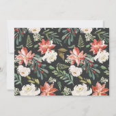 Invitation Noël Wreath Monogramme Vacances photo paysage (Dos)