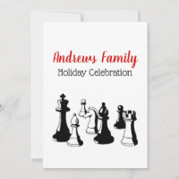 Noël Xmas - Pièces de Jeu d'Échecs Art Vintage #2