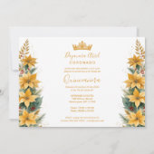 Invitation Noëls Poinsettias Inspirations Florales (Dos)