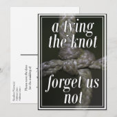 Invitation Noeud à Nouer Mariage Save The Date (Devant / Derrière)
