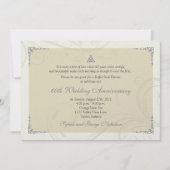 Invitation Nœud d'amour celtique en diamant pour anniversaire (Devant)