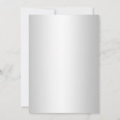 Invitation Noeud et Ruban de Gemme Élégante 60e Anniversaire  (Dos)