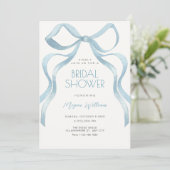 Invitation Noeud papillon Baby shower (Debout devant)