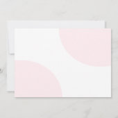 Invitation Nœud papillon Coquette Rose Photo 1er anniversaire (Dos)