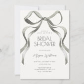 Invitation Noeud papillon douche de mariée (Devant)