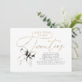 Invitation Noeud papillon noir pour ses 30 ans (Debout devant)